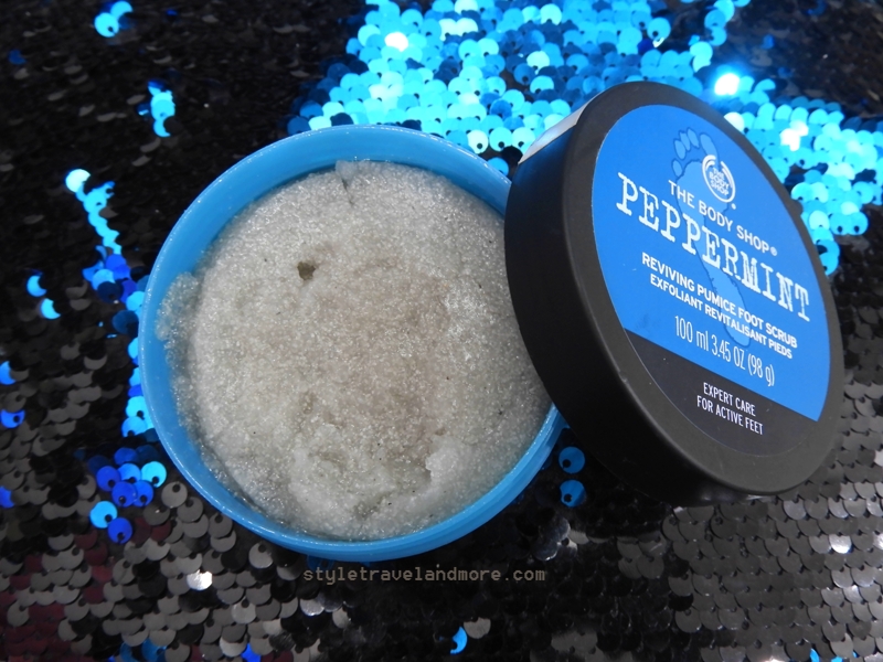 The Body Shop Peppermint Reviving Pumice Foot Scrub Review Styletravelandmore 9525